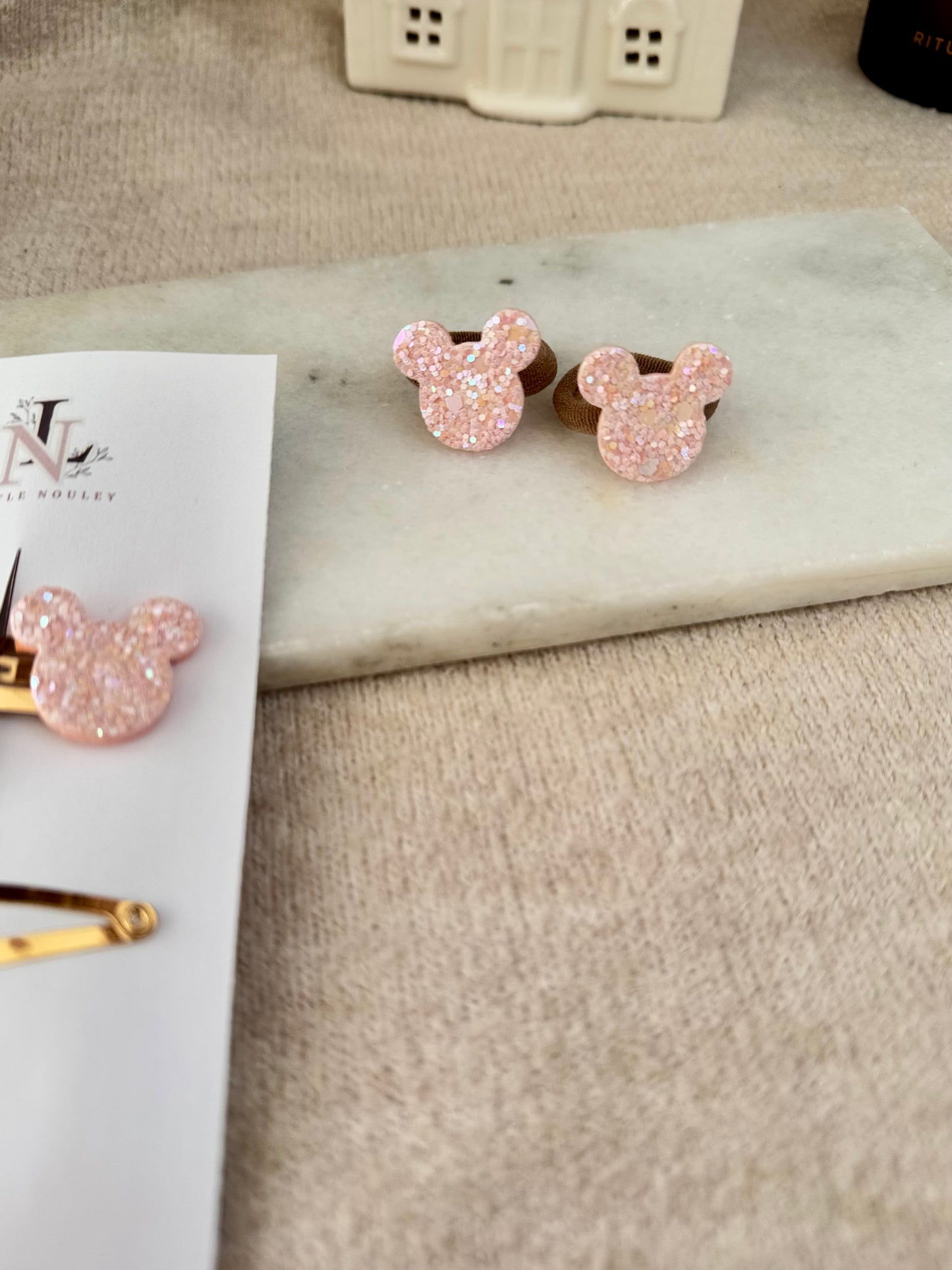 Soft pink Mickey mouse