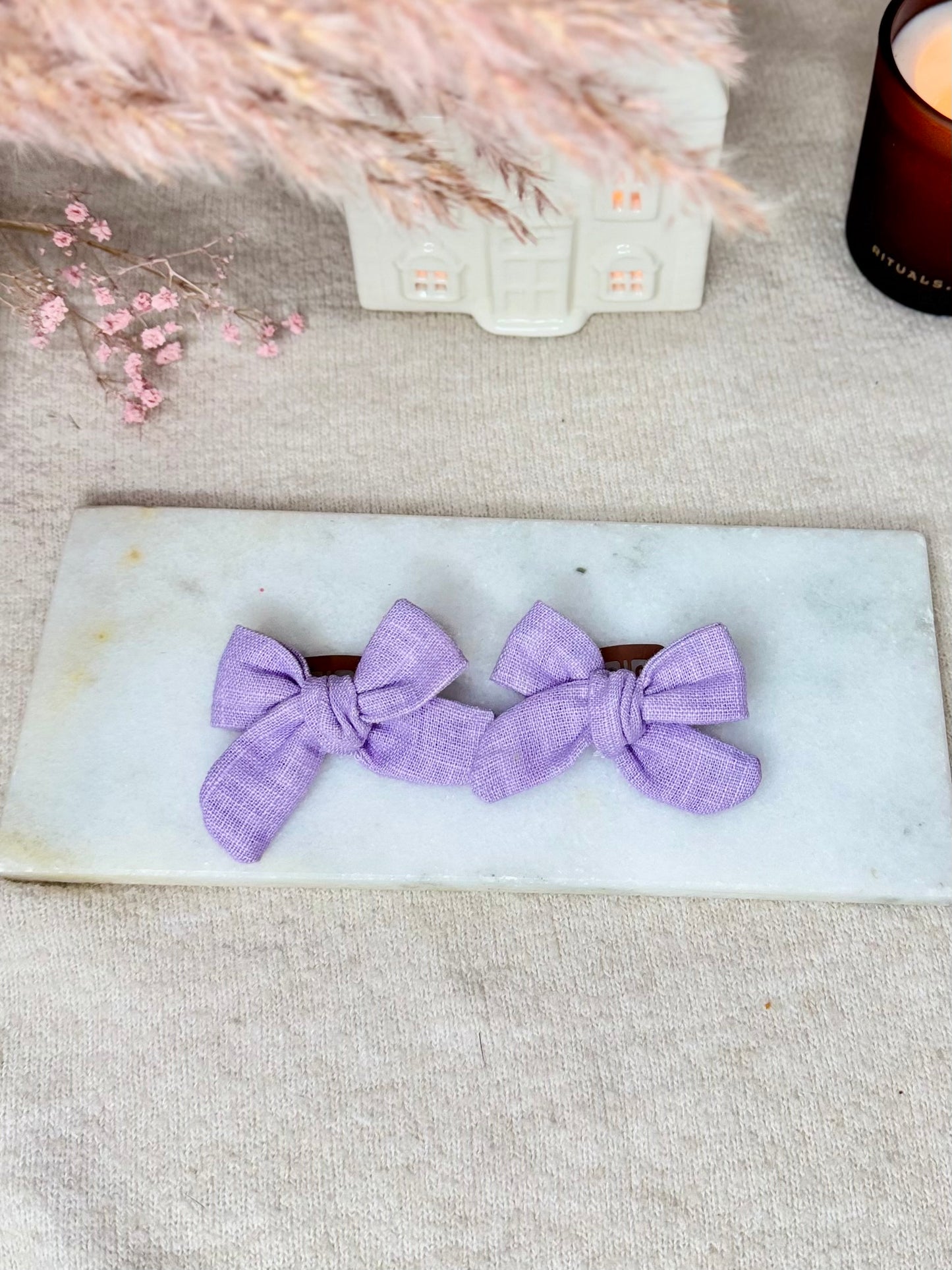 Mini lila clips