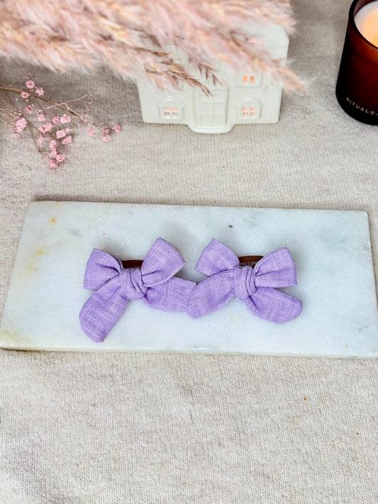 Mini lila clips