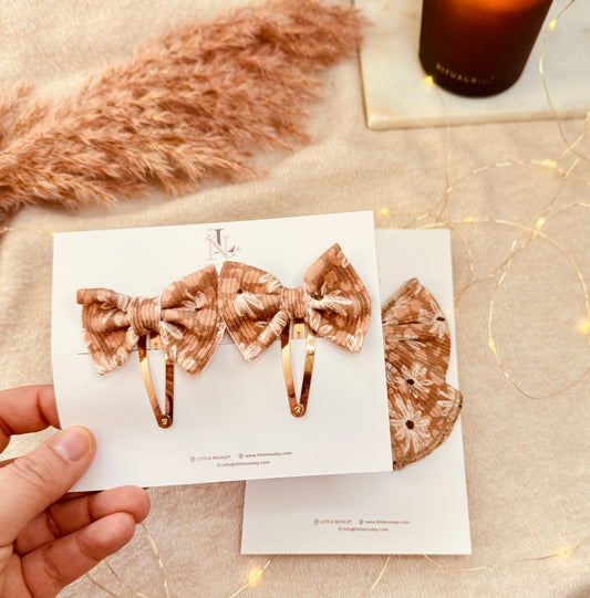 Leopard flower hairclip