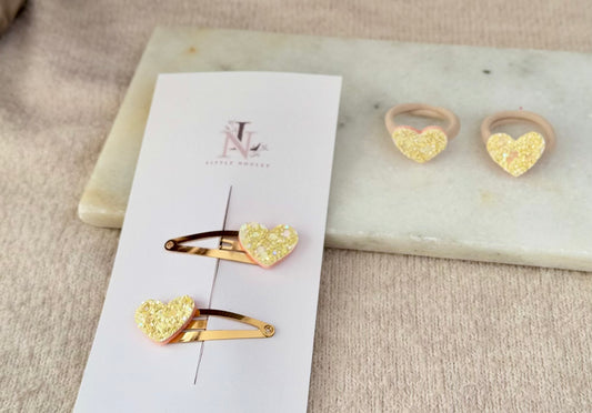 Soft Yellow little heart