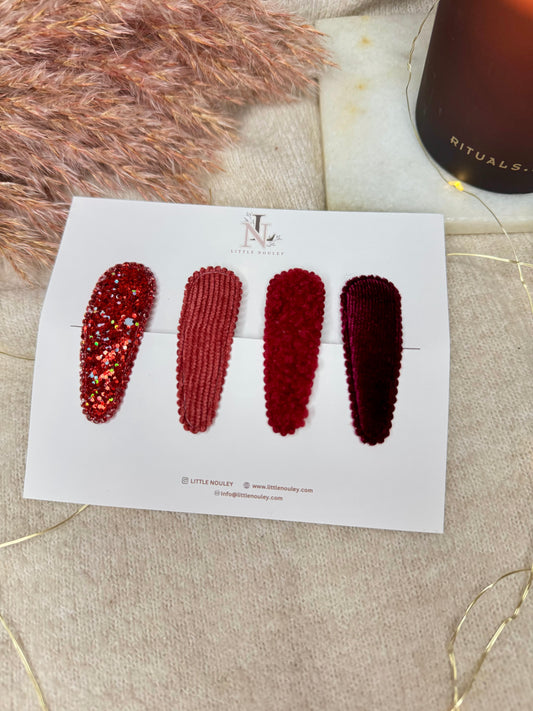 Red Christmas hairclip